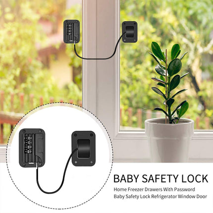 2 PCS Refrigerator Lock Fridge Cabinet Child Safety Childproof Window Door Locks