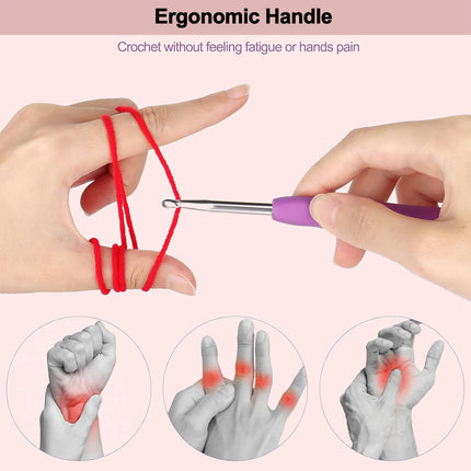 73PCS Knitting Sewing Kit Set with Needles Threads Scissors for Sewing Projects