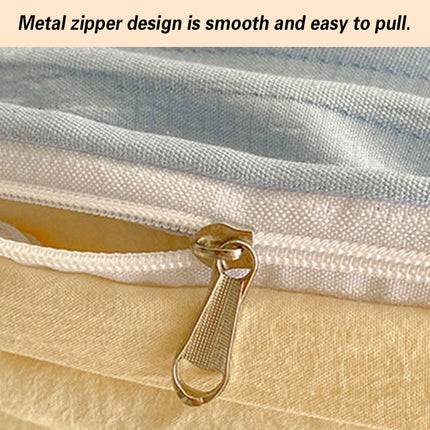 Super Soft Solid Colour Duvet Cover Simple Elegant Bedding Comforter Quilt Case