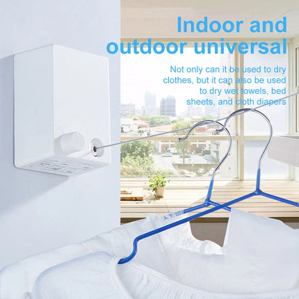 Invisible Clothesline Indoor No Drill Retractable 4.2m Space Saving High Quality