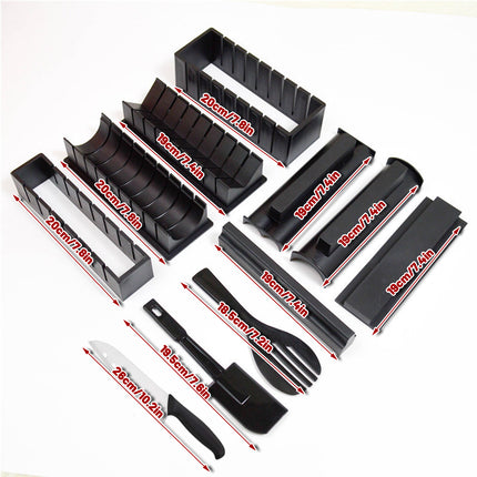 11PCS Sushi Making Tool Set Durable Easy to Use Food-Grade for Home Party Use
