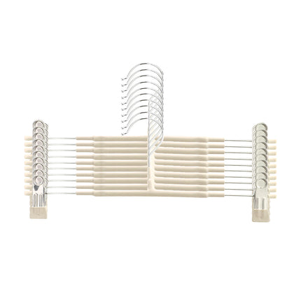 10pcs Home Wardrobe Pant Rack Hanging Trouser Organizer Clothes Hanger