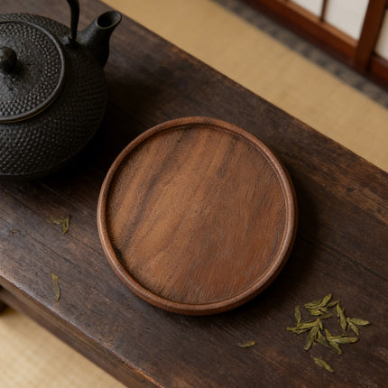 4Pcs Wooden Creative Heat Resistant Coaster Set Table Mat For Coffee Tea Desk