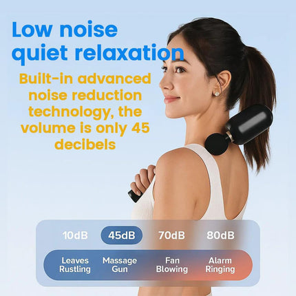 Deep Tissue Massage Gun Percussion Muscle Massager Portable Low Noise Durable