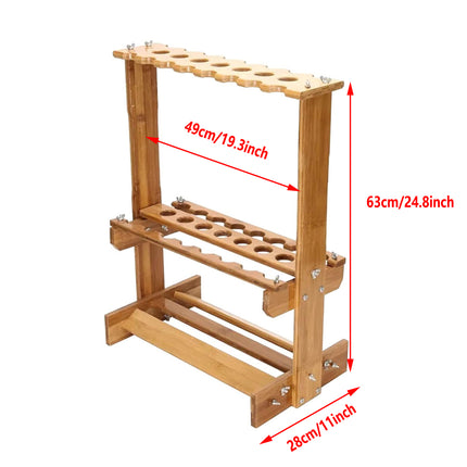 Fishing Rod Display Rack Storage Stand Net Rod Organizer Holder for Garage Shop
