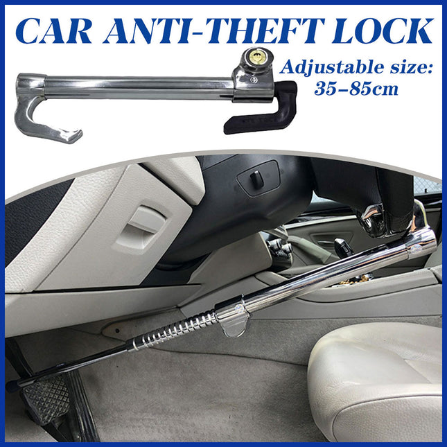 Car Hyperbolic Lock Core Extendable Double Hook Steering Wheel Lock Anti Theft