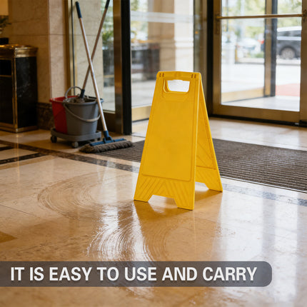 2PCS Caution Warning Signs Standing Floor Sign A Frame Stand Safety Durable