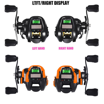 Digital Teardrop Fishing Reel Long Casting Freshwater Sea Boat Beach Raft