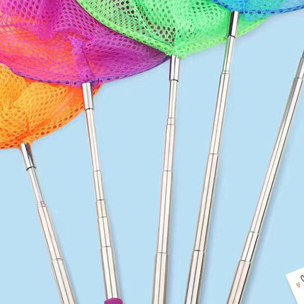 7pcs Telescopic Fishing Net Small Insect Catching Net Outdoor Fun Toy Set