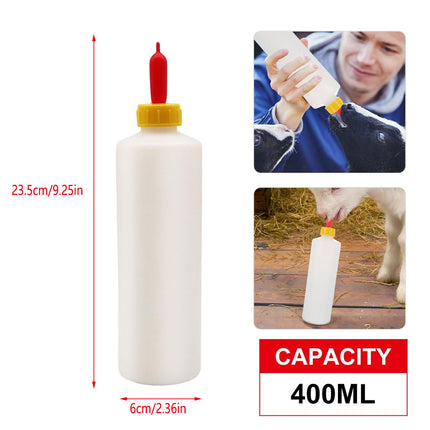 Animal Feeding Bottle Set 20PCS 400ml Plastic Goat Piglet Milk Feeder Tools