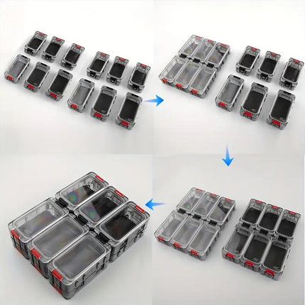 Luminous Fishing Accessory Box Multi Compartment Hook Storage Tackle Case
