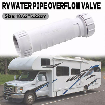 White Waterless Self Sealing Waste Valve Inline Trap Bath Basin For Caravan RV