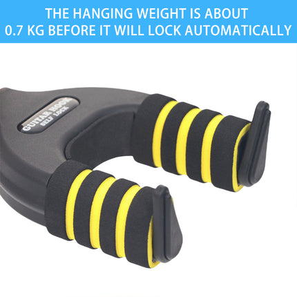 Guitar Stand Self Locking Hook Wall Mounted Hanger Guitar Hook Heavy Duty Holder