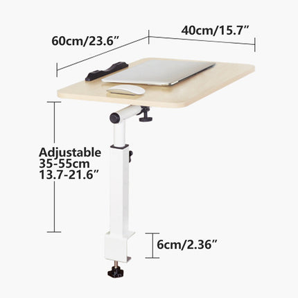 Adjustable Bedside Desk for Dorm Room Sturdy Compact Space Saving Daily Use