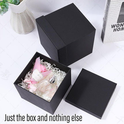 Square Gift Boxes 8pcs Empty Packaging Boxes for Favour Party Wedding Storage