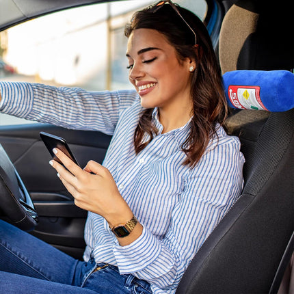 Car Neck Pillow Headrest Cushion Lumbar Support Throw Pillow For Seat Driving