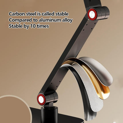 Desktop Folding Phone Tablet Stand Adjustable Height Carbon Steel for Home Office