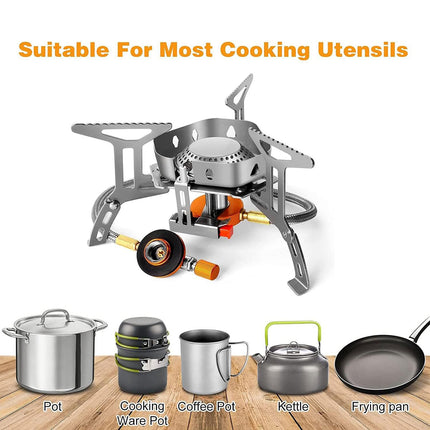 Outdoor Camping Portable Triangle Stove Stainless Steel High Heat Output Durable