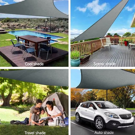 Waterproof Outdoor Shade Sail Garden Sun Canopy UV Protection Patio Awning Cloth