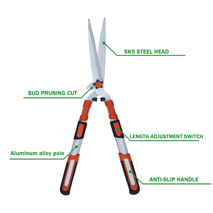 Garden Hedge Shears Pruning Branches Heavy Duty Sharp Blades Gardening Tool