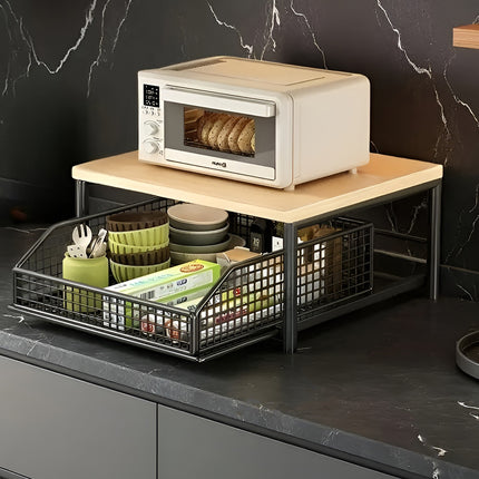 Kitchen Counter Storage Rack Microwave Stand Drawer Shelf Organiser
