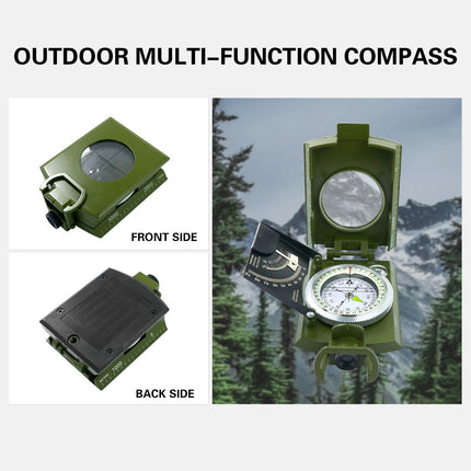 Outdoor High Precision Multi Function Compass Luminous for Hiking Camping Travel