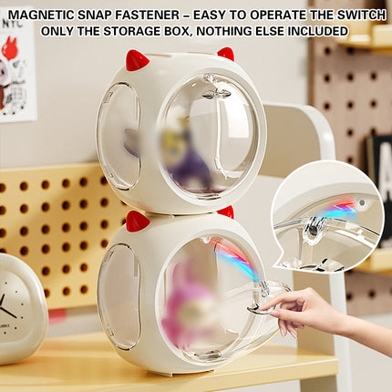 Space Capsule Storage Box Single Display Organizer for Figures and Dolls