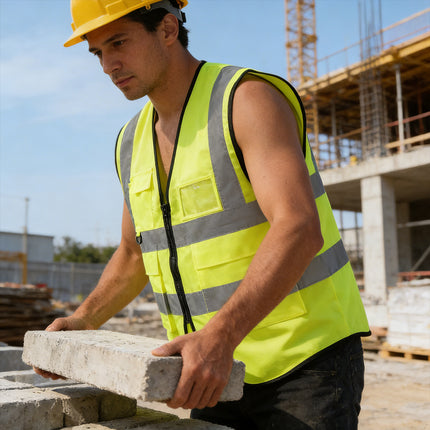 Reflective Safety Vest Breathable High Visibility Durable for Road Construction