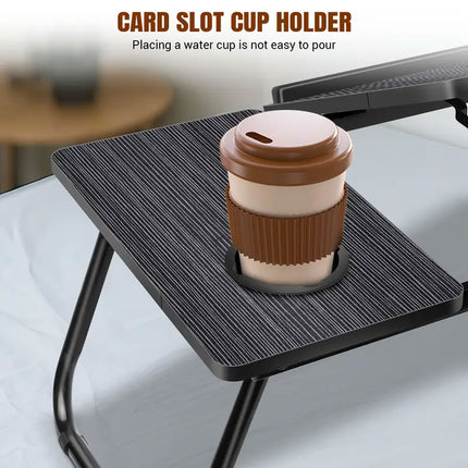 Small Bedside Table Multifunctional Foldable Desk Portable Folding Bedside Tray