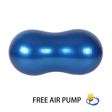 Thickened Capsule Shape Yoga Pilates Ball Anti Burst Fitness Stability Trainer with Pump