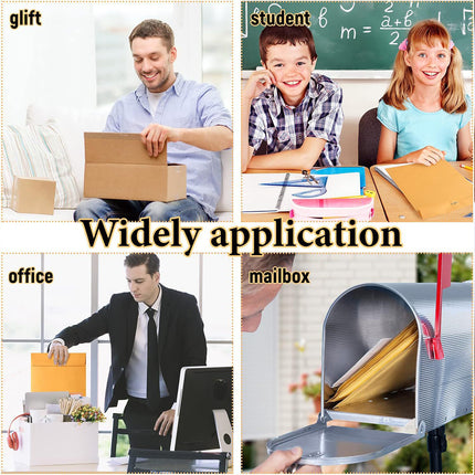 100pcs Kraft Envelopes 6x9in with Metal Clasp for Gift and Document Use