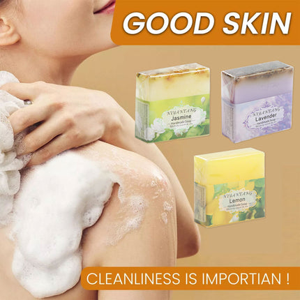 Essential Oil Soap Set 5PCS Plant Based Handmade Bars for Bath Face Hand Washing