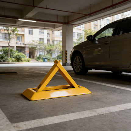 Triangle Foldable Residential Parking Space Lock Steel