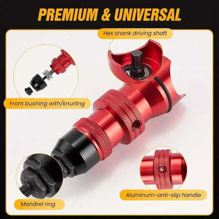 Rivet Nut Setter Drill Adapter M3-M10 with 30 Rivet Nuts Hardware Repair Kit