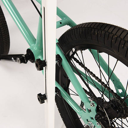 Adjustable Bicycle Floor Parking Stand White