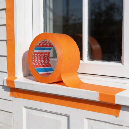 Orange Washi Masking Tape Fine Paint Heat Resistant Hand Tearable 5cm x 50m