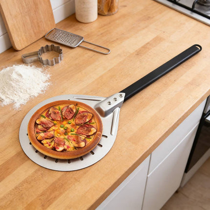Perforated Round Pizza Turning Peel 7 8 9 Inch