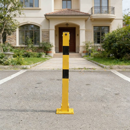 Foldable Residential Driveway Parking Post Lock Galvanised