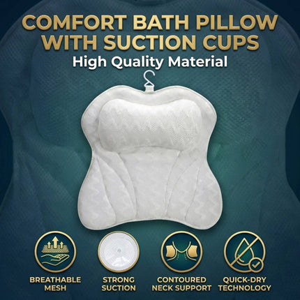 Butterfly Mesh Bath Pillow with 6 Suction Cups