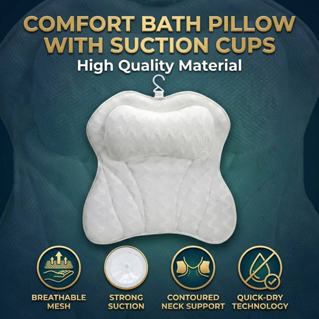 Butterfly Mesh Bath Pillow with 6 Suction Cups