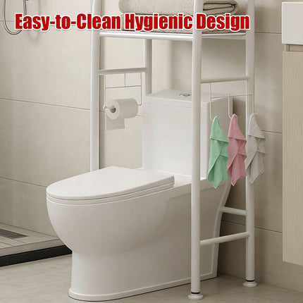 Over Toilet 4 Tier Bathroom Storage Rack White or Black