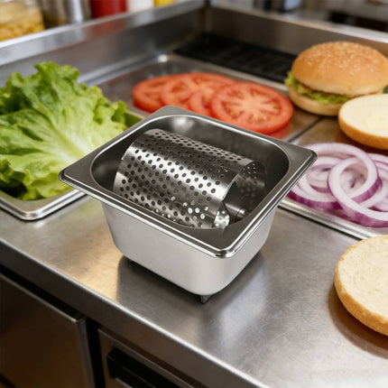 304 Stainless Steel Butter Roller with Collection Tray