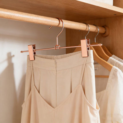 Rose Gold Metal Trouser Clip Hangers 30 Pack 305mm