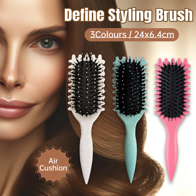 Bounce Curl Defining Styling Brush Air Cushion Comb for Hair Care and Styling