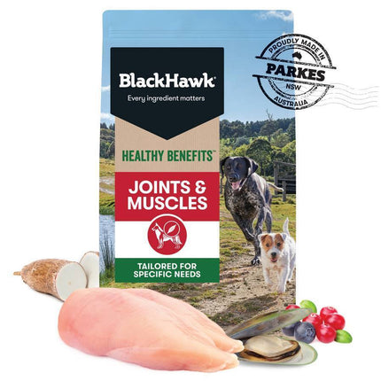 BLACK HAWK DOG HB JOINT 2KG or 12KG BH447 HEALTHY BENEFITS MUSCLE