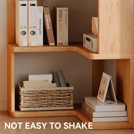 5-Shelf Corner Bookcase Industrial Storage Shelf Display Stand for Home Office