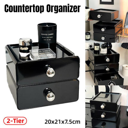 Multi-Layer Desktop Cosmetic Storage Box Office Drawer Organizer Rack Holder