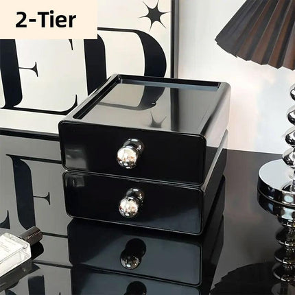Multi-Layer Desktop Cosmetic Storage Box Office Drawer Organizer Rack Holder
