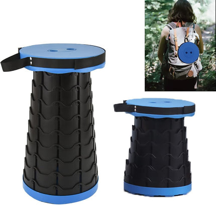 Portable Telescopic Folding Stool Travel Outdoor Seat Compact Retractable Chair