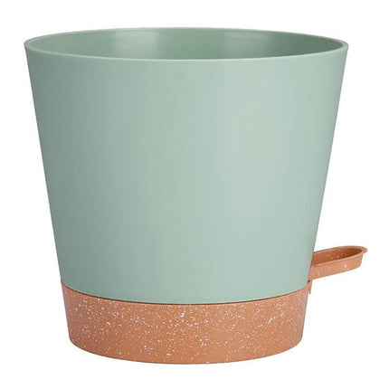 5pcs Self Watering Planter Desktop Plastic Round Planter Auto Suction Lazy Pot